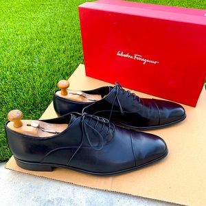 Salvatore Farragamo Black Men’s Derby Shoes